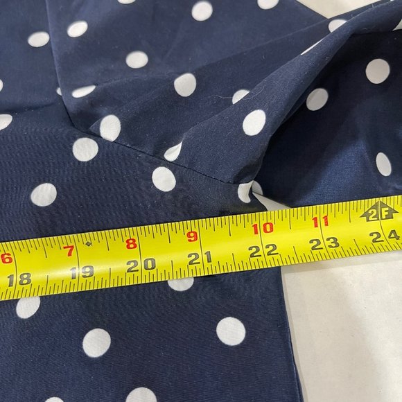 Susan Graver Women's M Navy Blue Polka Dot Bomber Jacket - Picture 7 of 8